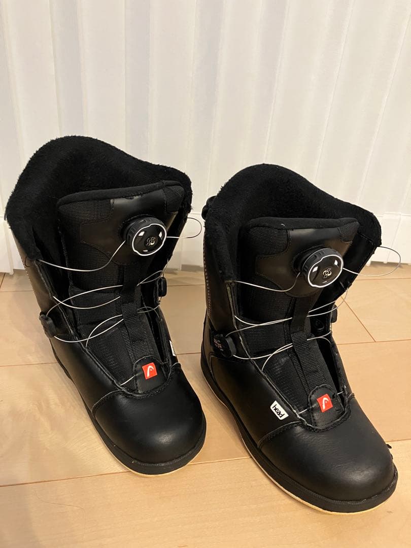 HEAD 【美品】　22.5〜23.5子供用スノーボードブーツ（ケース付き） HEAD ヘッド KID VELCRO スノーボード ブーツ キッズ KK H5