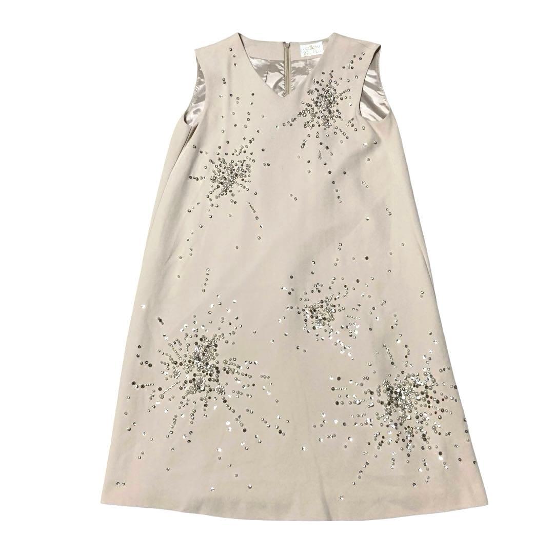 グレースコンチネンタル 定価5.7万 ビジューAラインワンピース