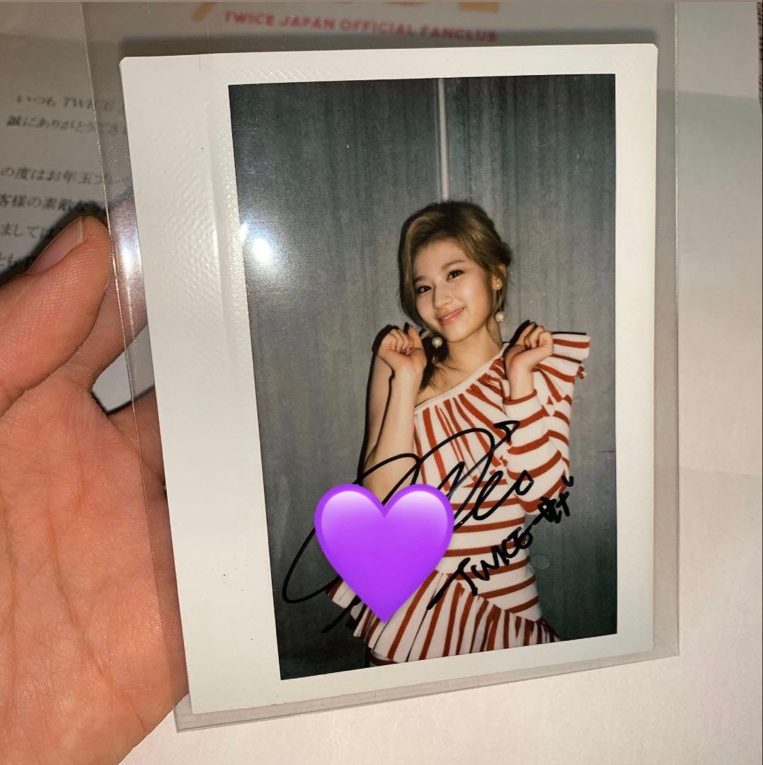 TWICE サナ 直筆サイン入りチェキ ONCE JAPAN特典 - メルカリ