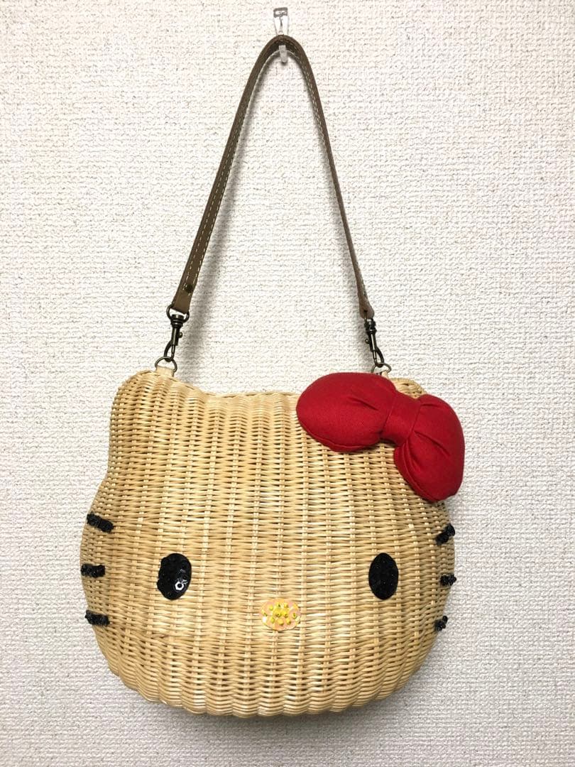 ニーナミュウ 】キティ フェイスカゴバッグ - メルカリ