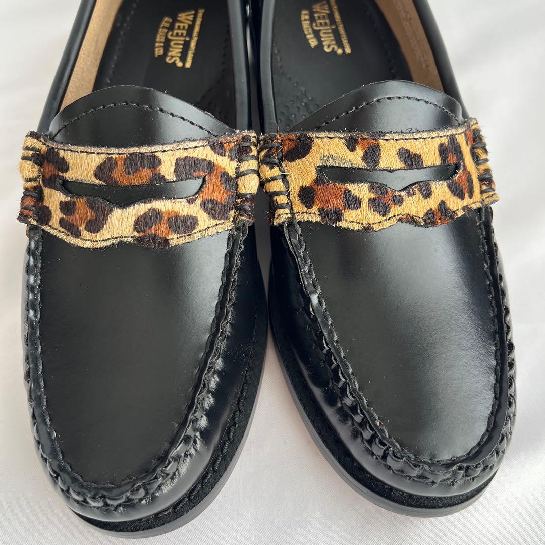 ✨極美品✨G.H.BASS ジーエイチバス ローファー レオパード 23㎝