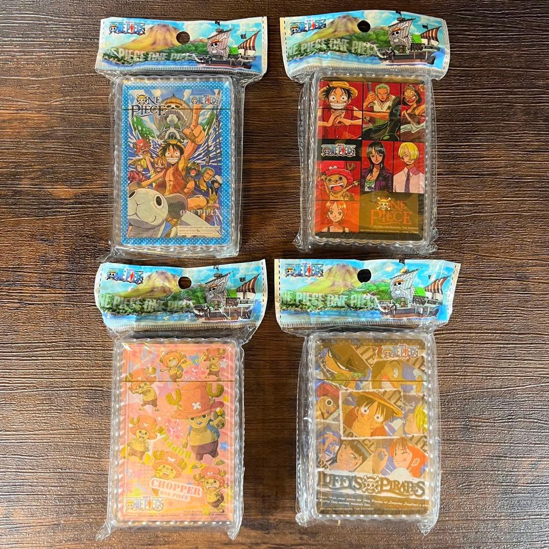 未開封 ワンピース トランプ 4種 ONEPIECE - メルカリ