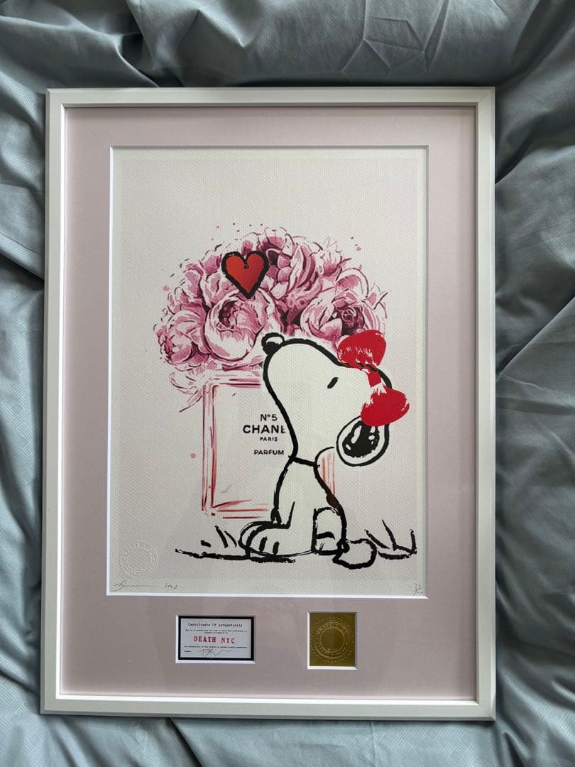 マット額装付/DEATHNYC/限定アートポスター/スヌーピー - メルカリ