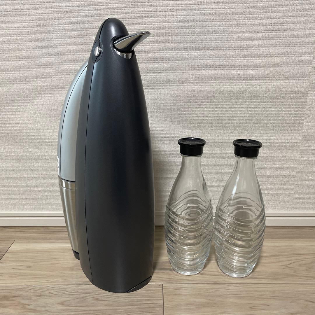 ソーダストリーム ペンギン型炭酸水メーカー ガラスボトル2本付き