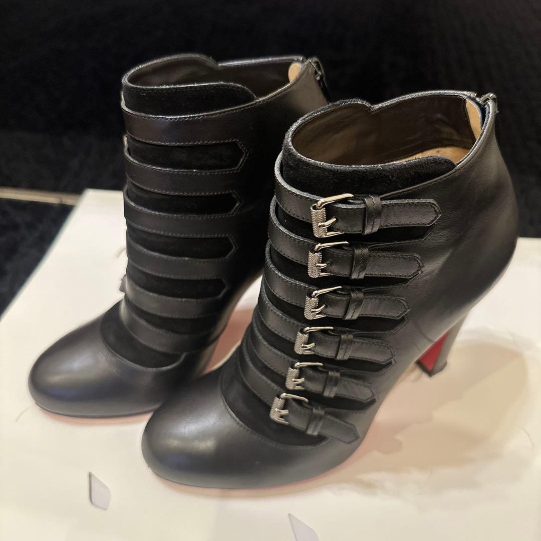 Christian Louboutin ショートブーツ ルブタン 36ハーフ 中古・古着通販】Christian Louboutin (クリスチャン・ルブタン