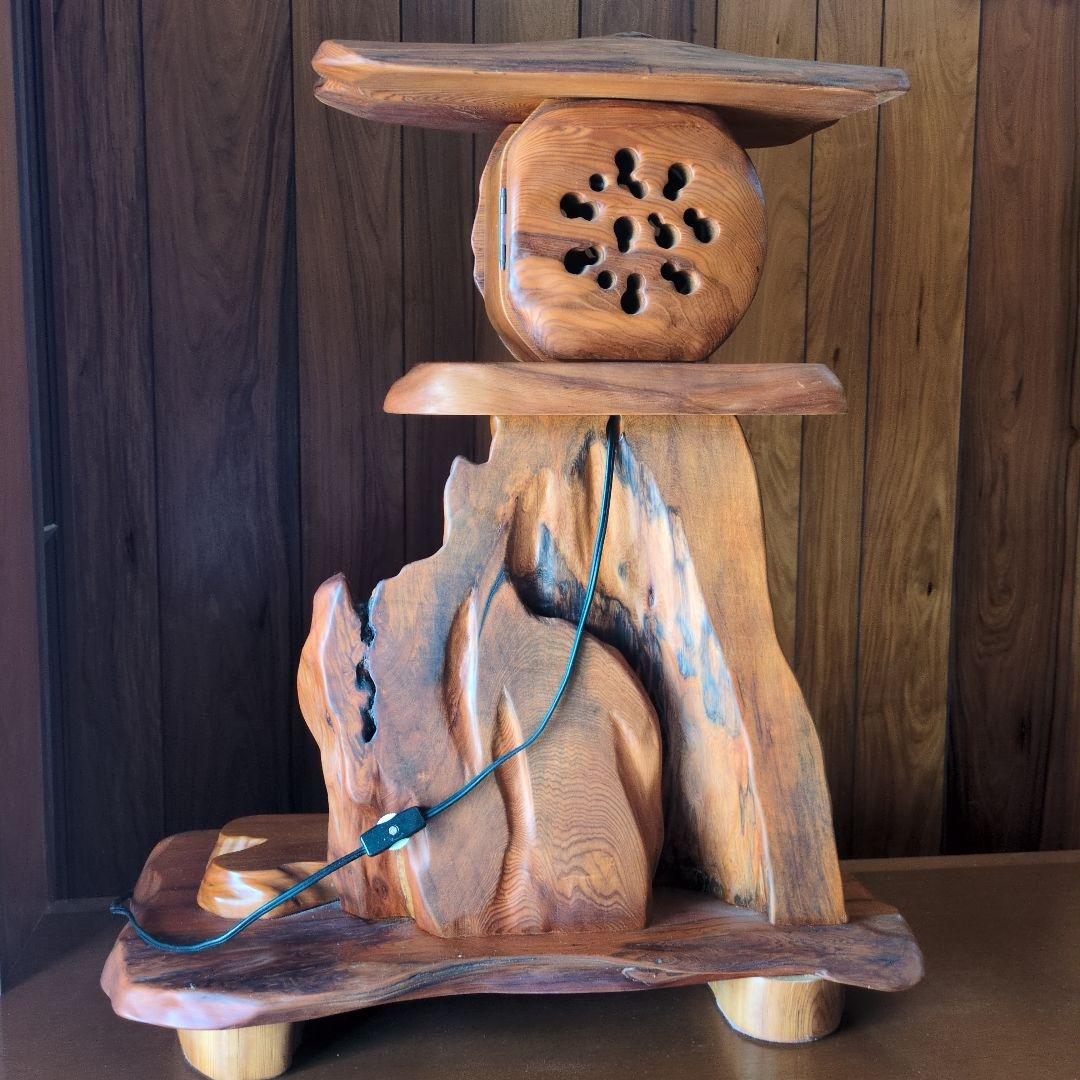 希少【美品】屋久杉 灯籠 間接照明 ランプ インテリア - メルカリ