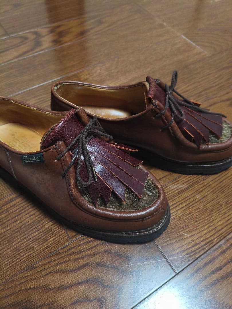 パラブーツ ミカエル フォック デカタグ パラブーツ MICHAEL(ミカエル)フォック ブラック リスレザー デカタグ