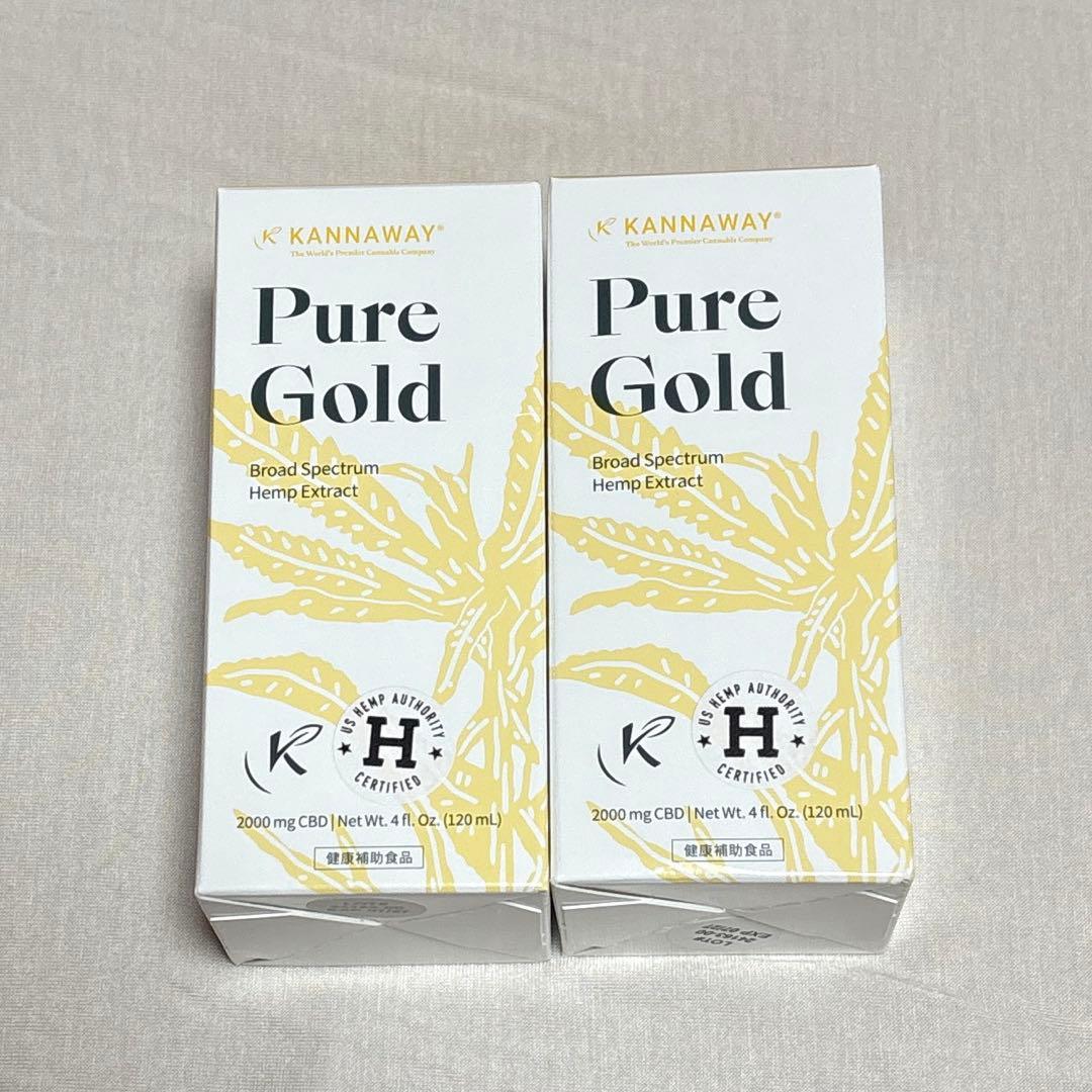 ⭐️kannaway⭐️ピュアゴールド2000mg 2本セット1月購入分 2026年最新】kannaway キャナウェイ pure gold ピュアゴールドの人気