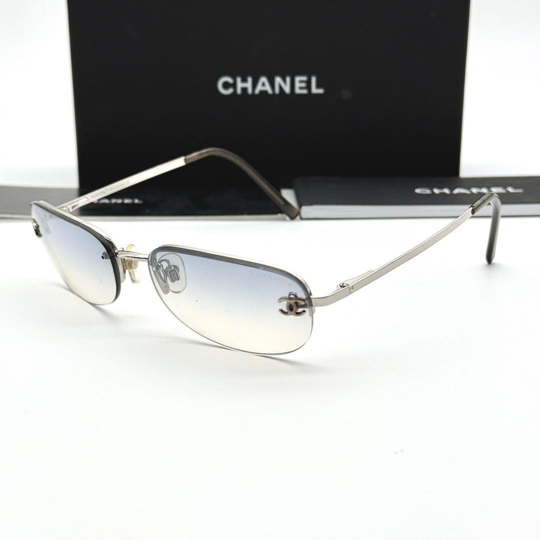 CHANEL サングラス 4099 リムレス グラデーション ブルー ココマーク CHANEL サングラス 4099 リムレス グラデーション ブルー ココマーク