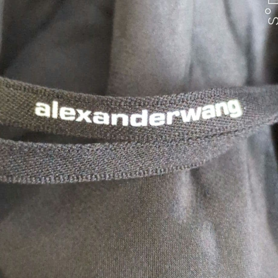 レア【アレキサンダーワン】シャツワンピース シルク オフショルダー