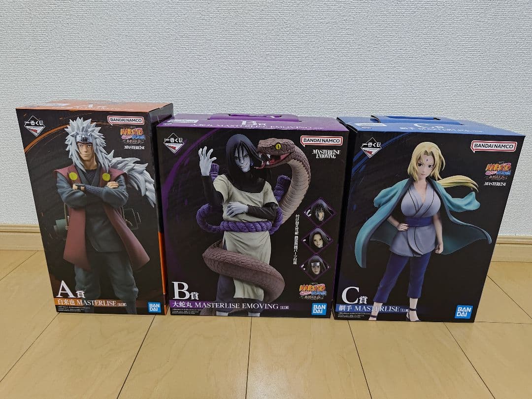 naruto ナルト 伝説の三忍 一番くじ A賞、B賞、C 賞