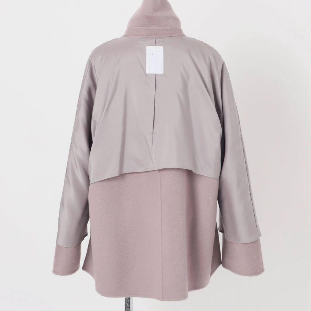 NOBLE ノーブル 2025今季新作 キャメルミックスリバージップコート 38
