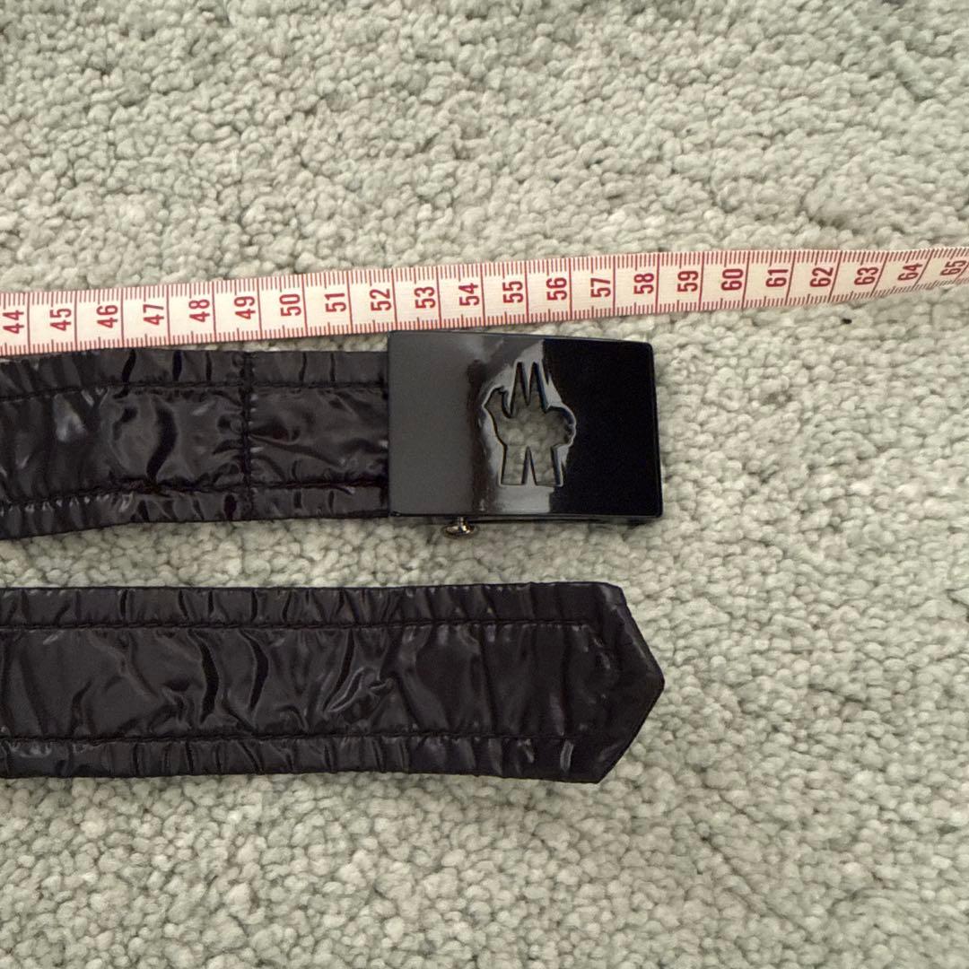 未使用極美品】MONCLER マーク型抜きダウンコートベルトのみ ブラック