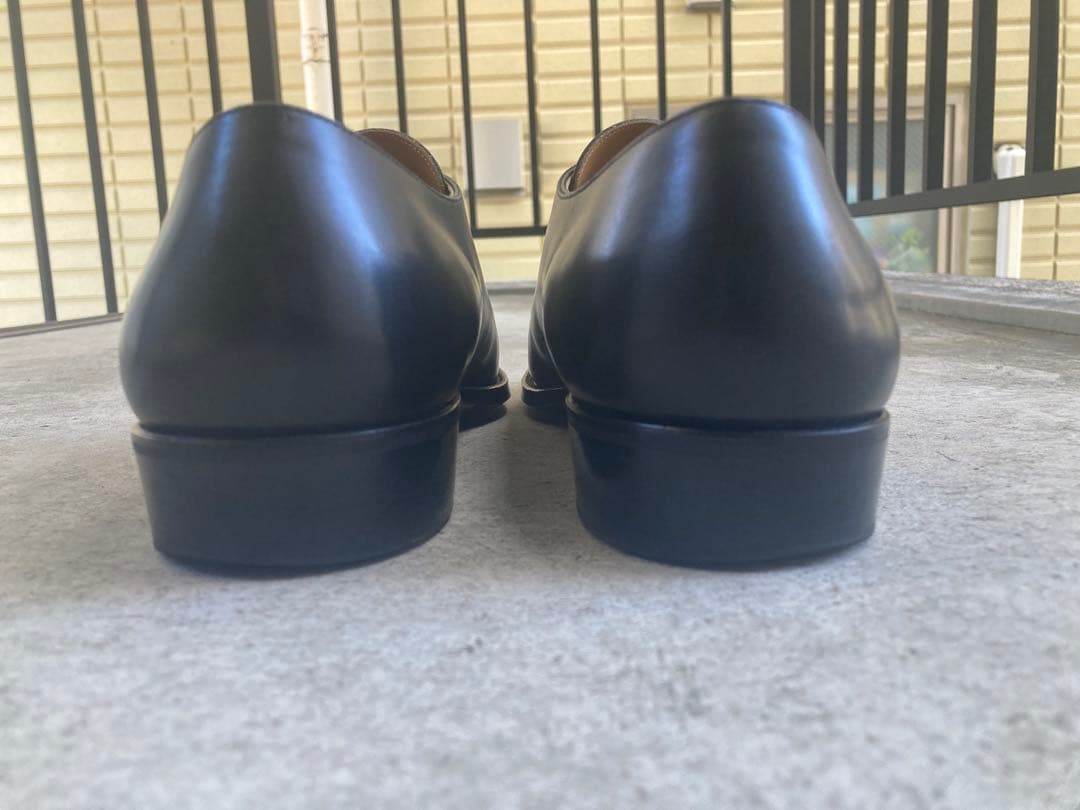 SANTARI 黒 シングルモンクストラップ シューツリー付き - メルカリ