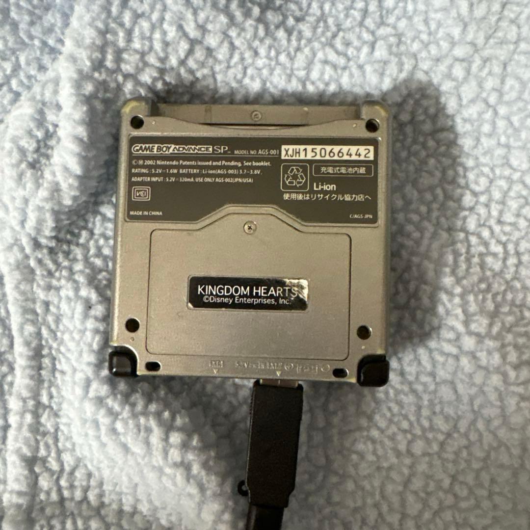 動作確認済］ゲームボーイアドバンス 本体 キングダムハーツ刻印つき