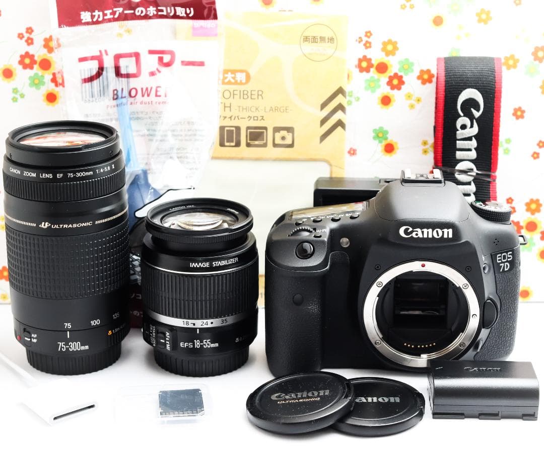 Canon EOS 7D ☆ダブルレンズ！☆スマホに転送☆動きも背景も美しく
