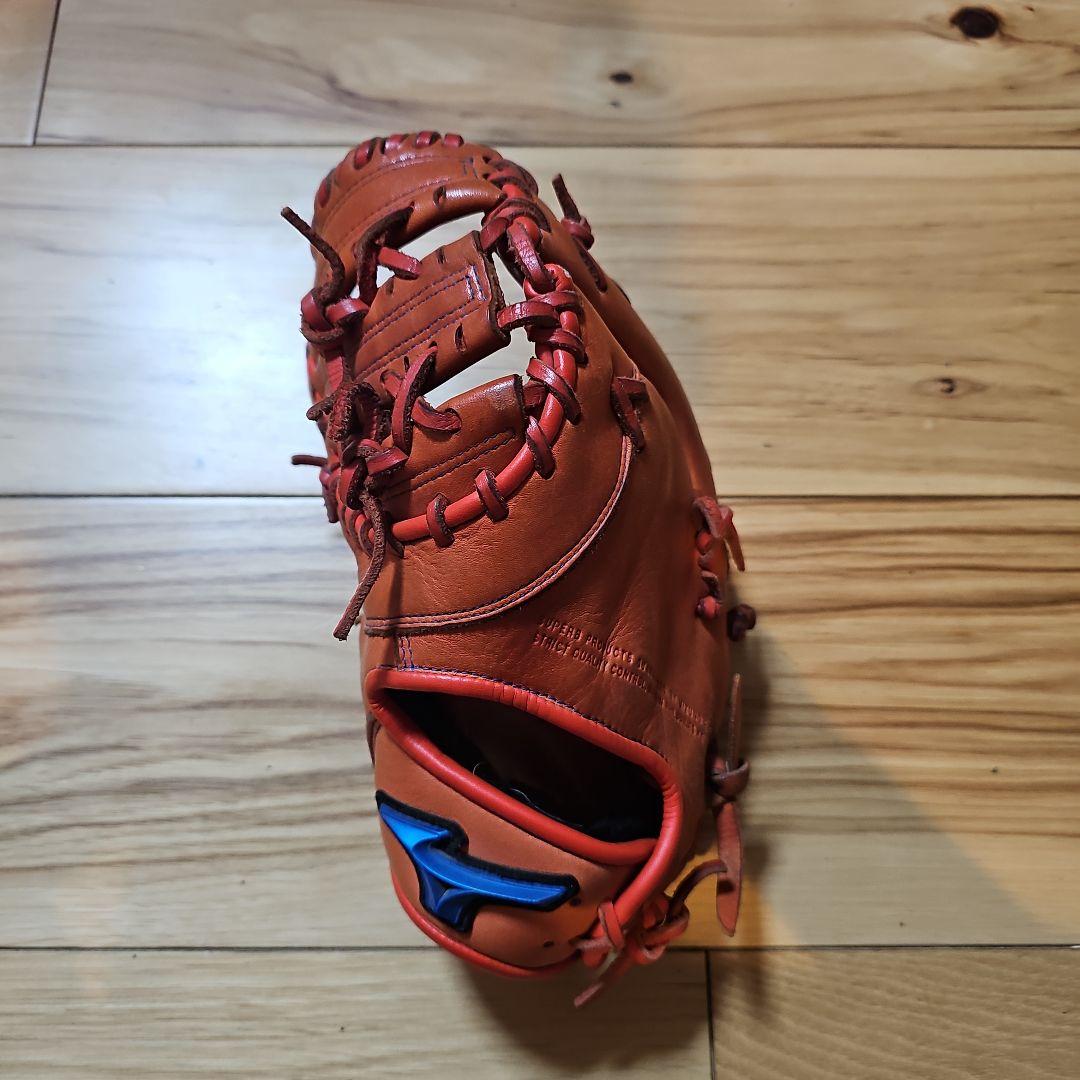 【飛鳥】左利き用　ミズノ ウィルドライブ 少年 軟式 ファーストミット 軟式用ウィルドライブ レッド IBE【一塁手用／TK型】|1AJFR32800