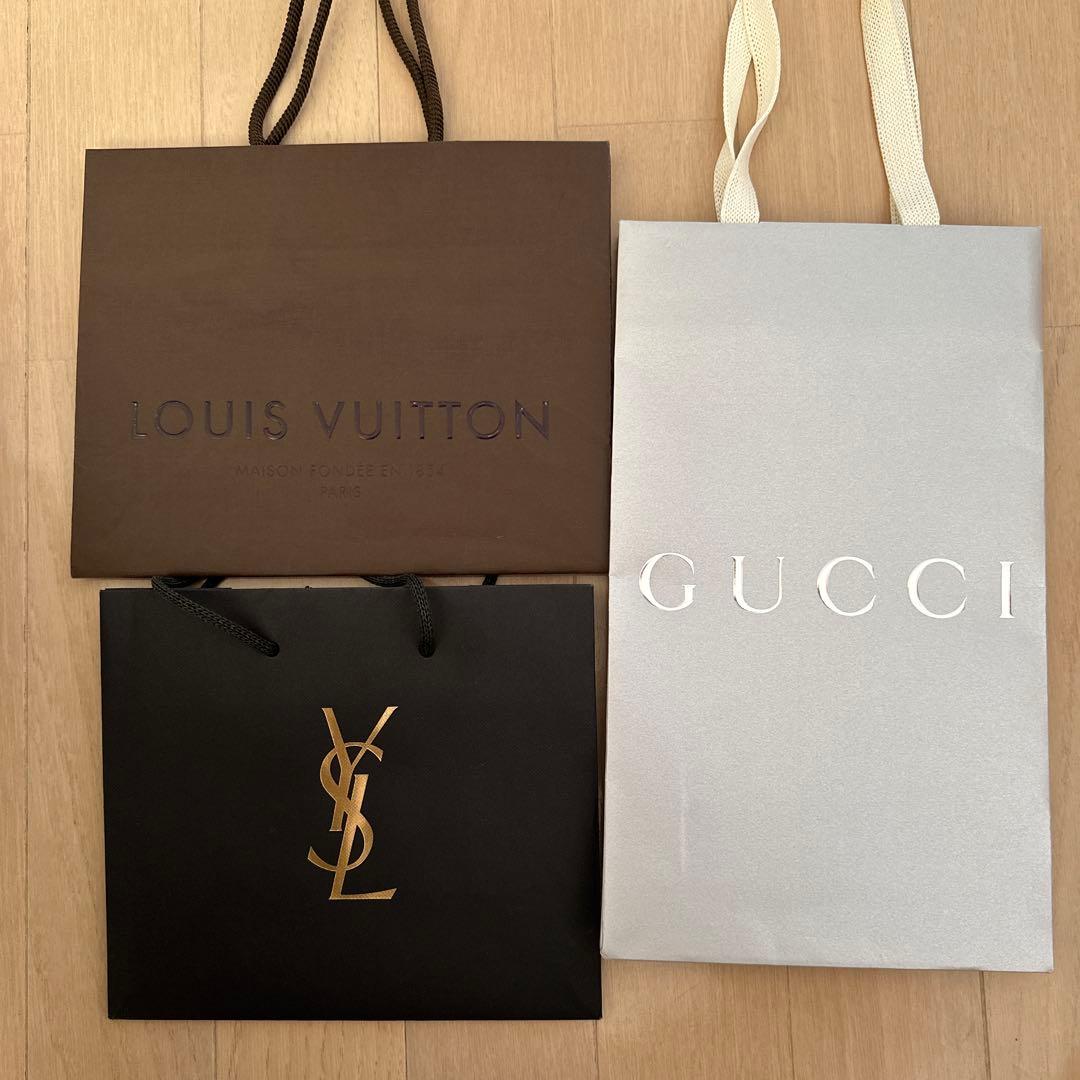 LOUIS VUITTON GUCCI YSL まとめ売り 紙袋 - メルカリ