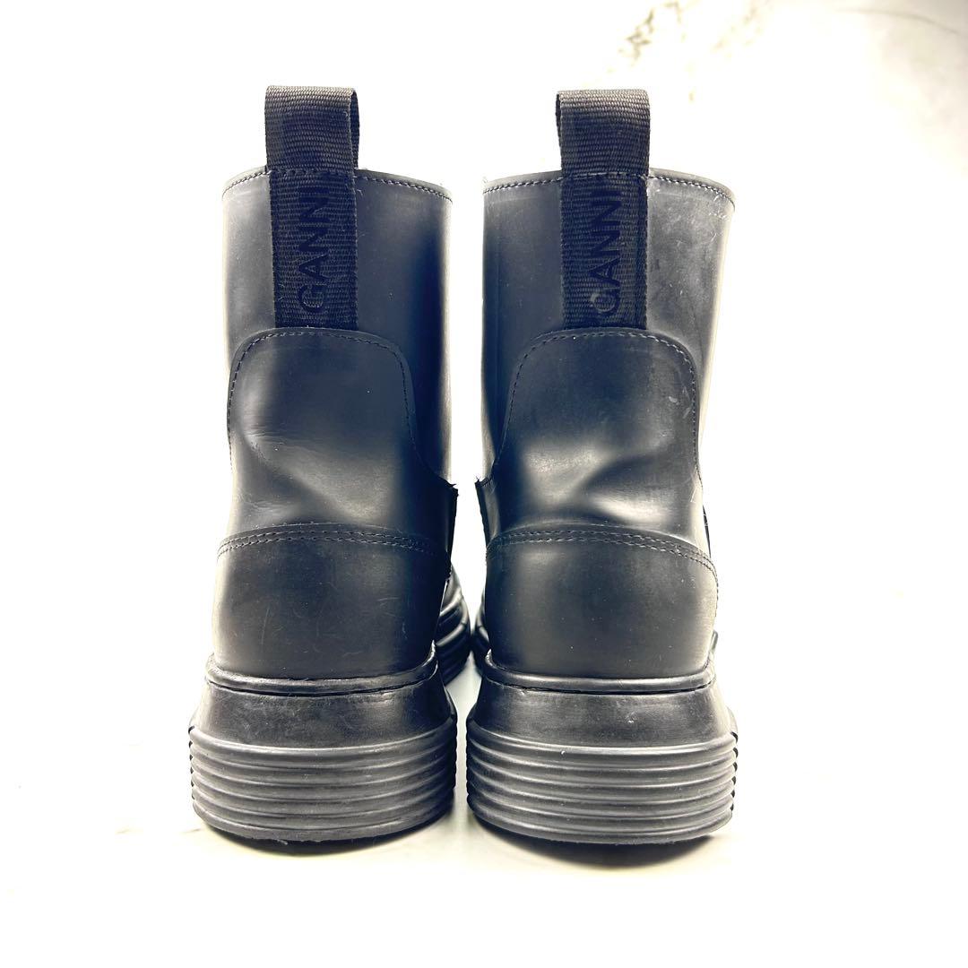 GANNI ガニー リサイクルラバー チェルシーブーツ ブラック 37 - メルカリ