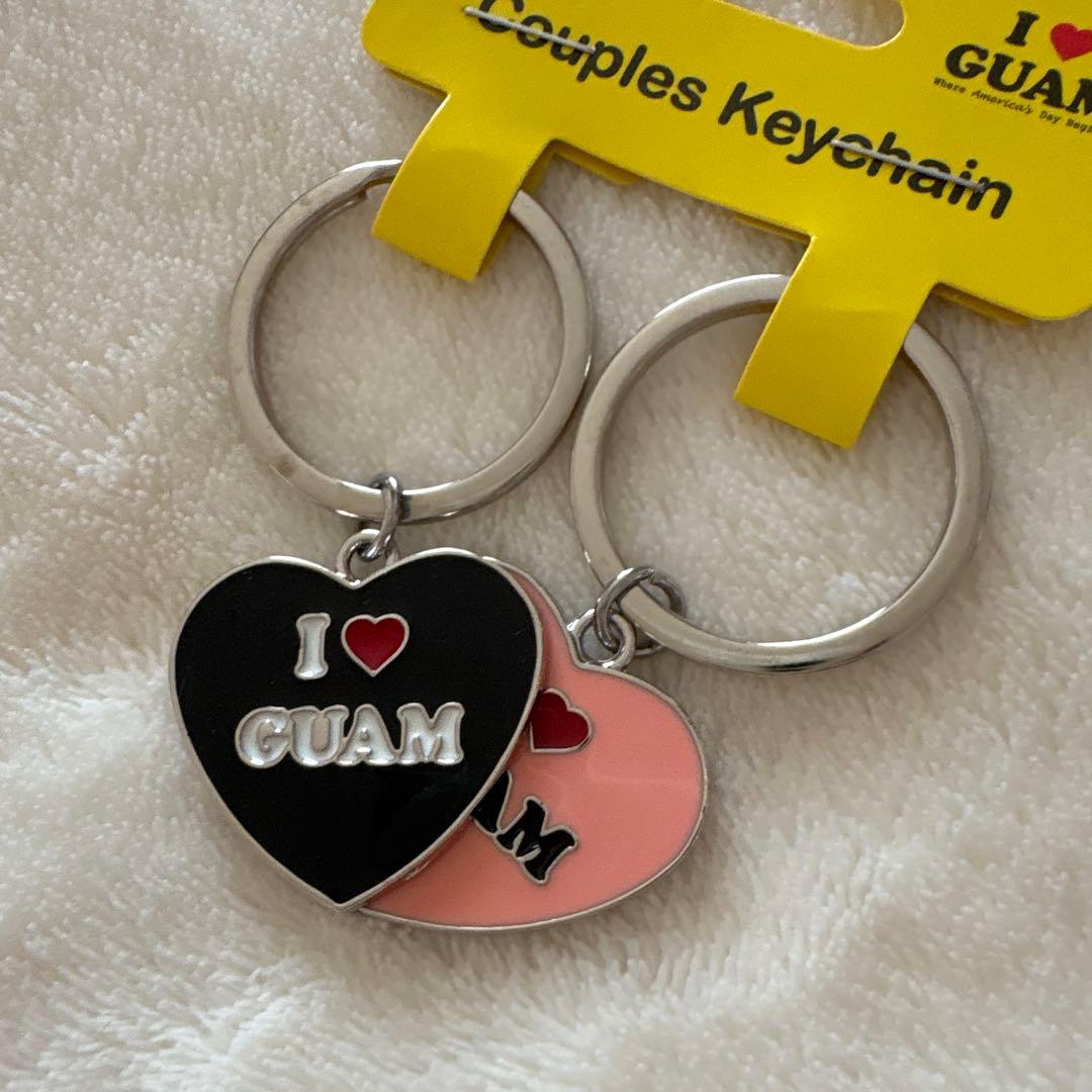 アイラブグアム キーホルダー お揃い ハートチャーム - メルカリ
