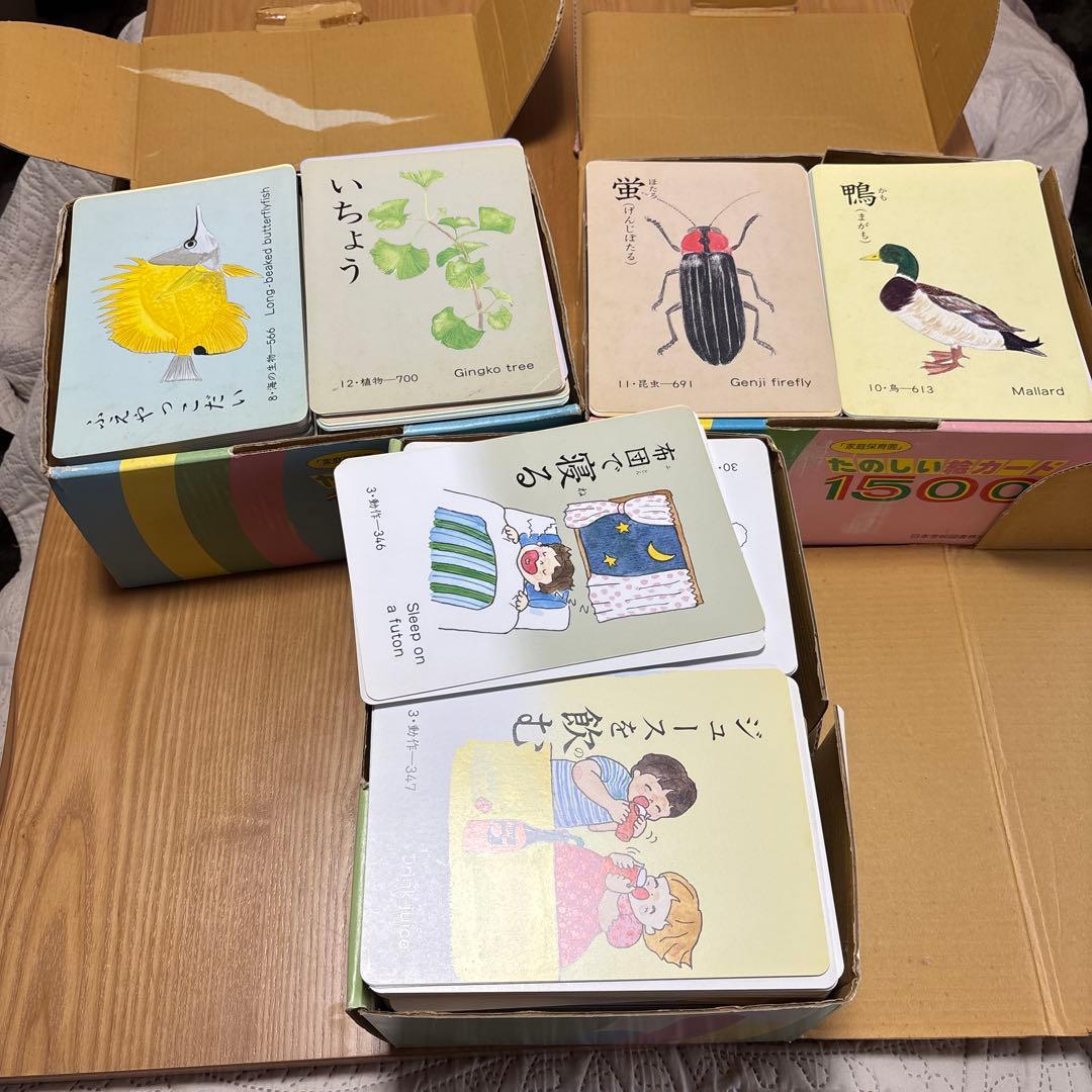 七田式⭐︎家庭保育園⭐︎たのしい絵カード 1500枚セット A B C 七田式⭐︎家庭保育園⭐︎たのしい絵カード 1500枚セット A B C - メルカリ