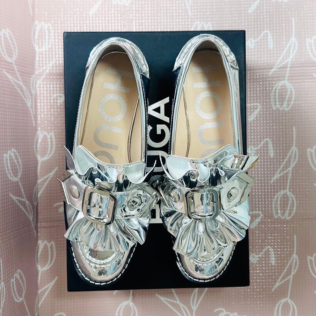 週末限定値下げHOUGA day and night loaferシルバー 1 - メルカリ