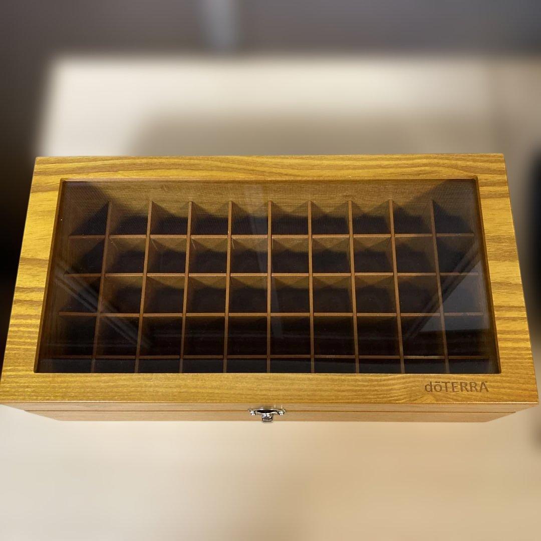 doTERRA ドテラ ウッドボックス 小窓 木箱 50本収納 ケース - メルカリ