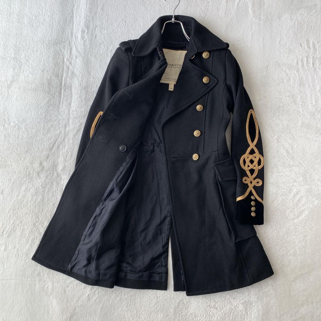 超希少 ラルフローレン ナポレオン コート 袖刺繍 金ボタン - メルカリ