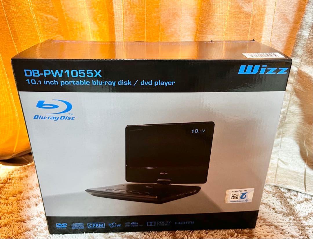 【未使用】Wizz DB-PW1055X ポータブルプレーヤー ポータブルBDプレーヤー 【中古】動作保証 Wizz DB-PW1055X 10インチ