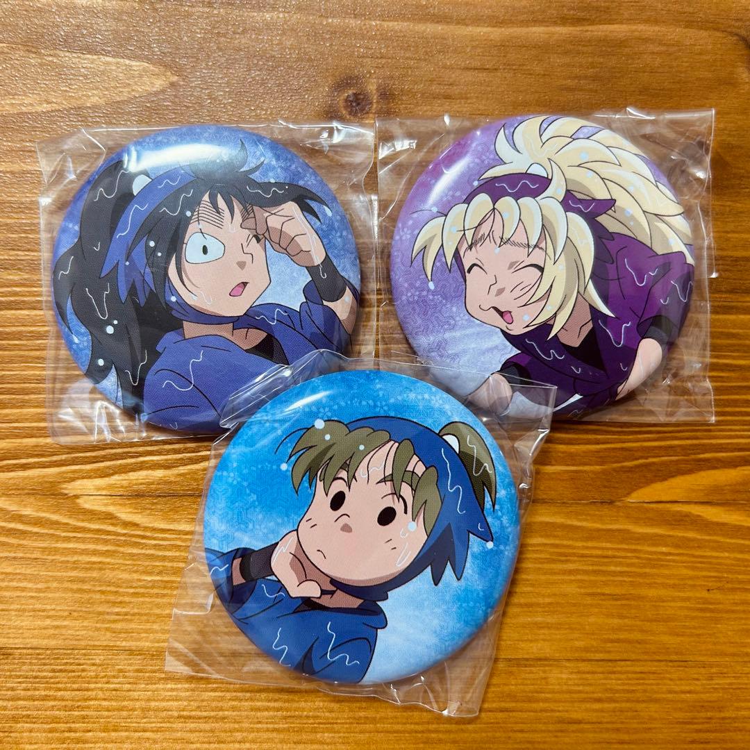 雨濡れ缶バッジ 久々知平助+斉藤タカ丸+池田三郎次 - メルカリ