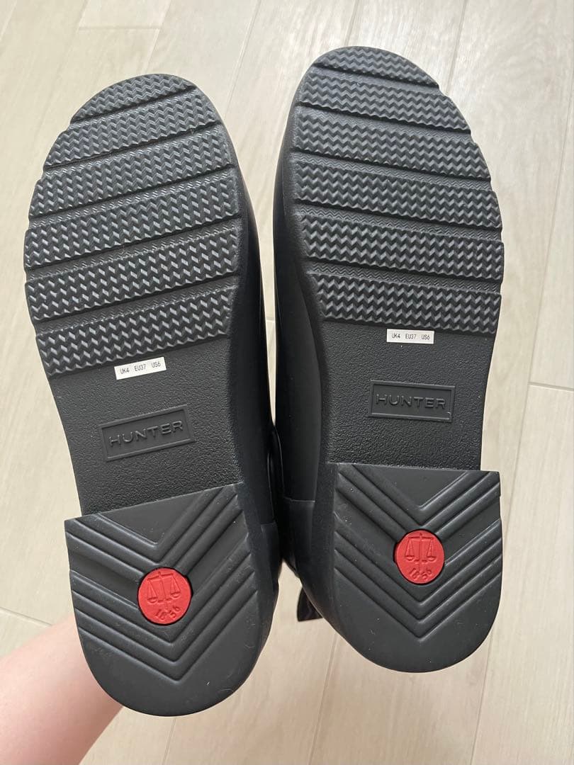 HUNTER レディースレインブーツ ブラック UK4（23〜23.5cm）