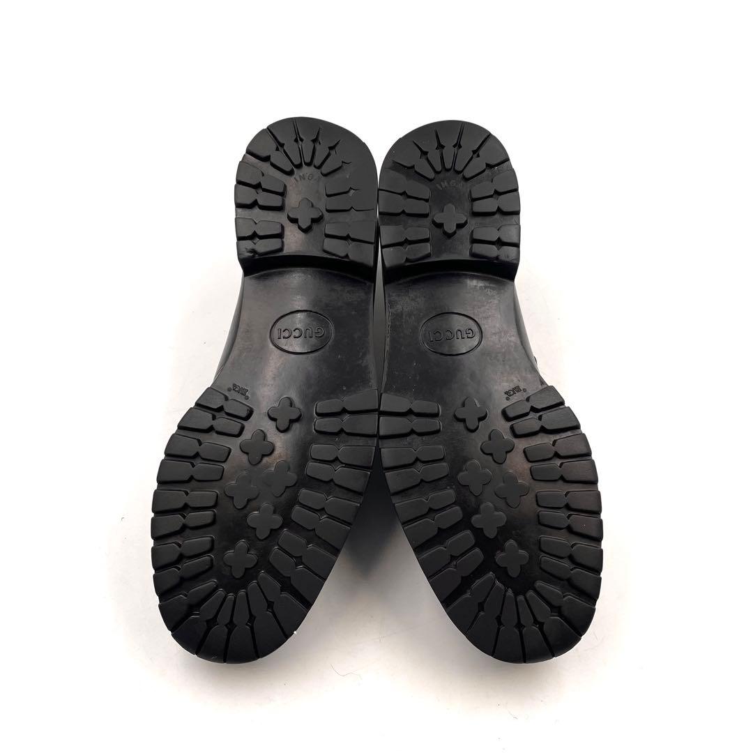 《美品》GUCCI グッチ ホースビット ビット ゴールド金具 黒 9 6030