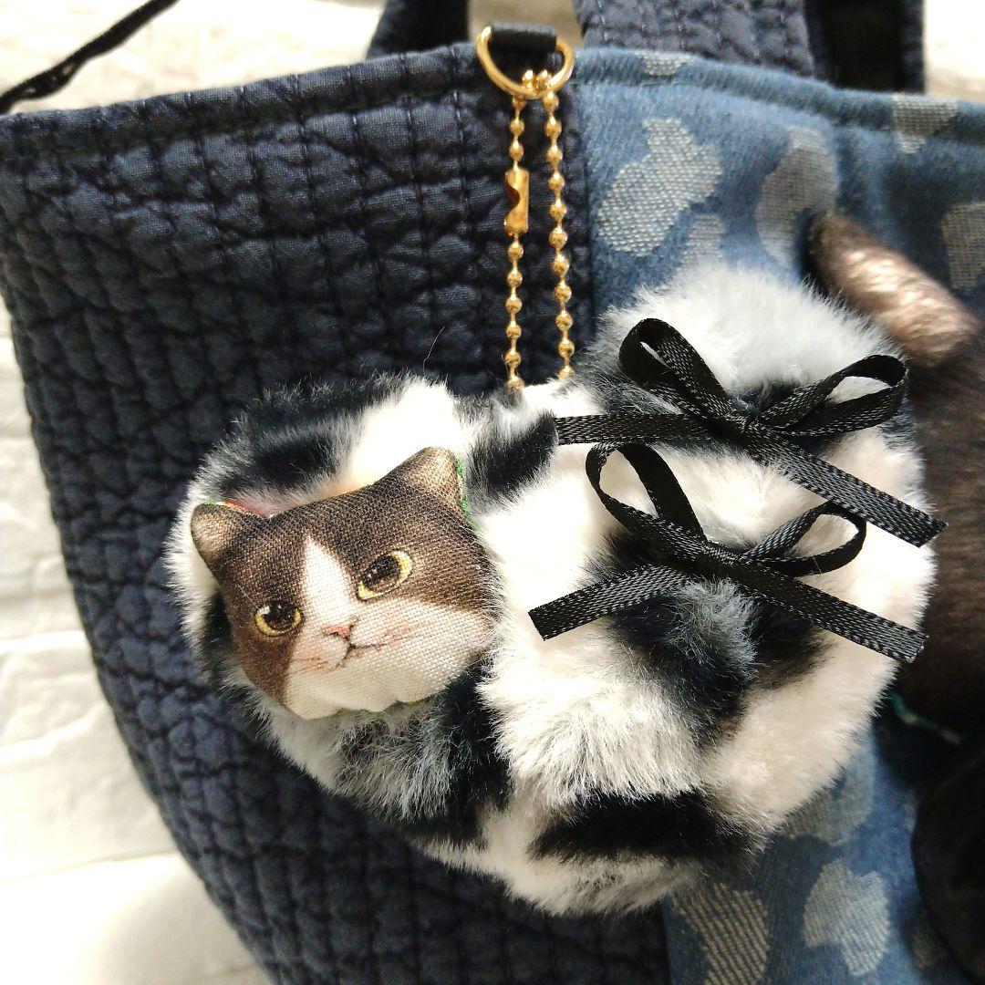 コヤンイサムチョン☆スクエアトートバッグ ヒョウ柄デニム