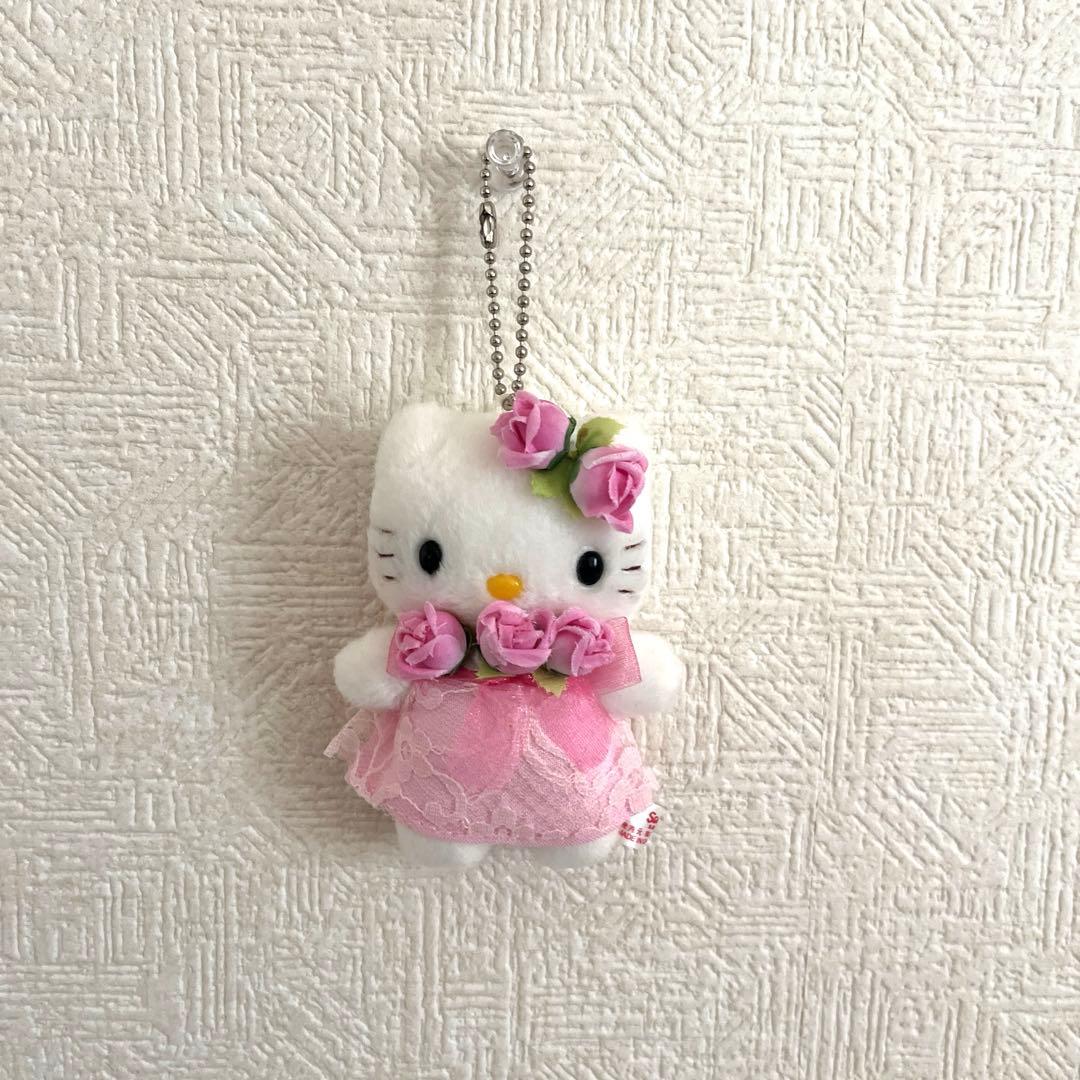 レア‼️ローズドレスハローキティ 花のドレス キーホルダーストラップ