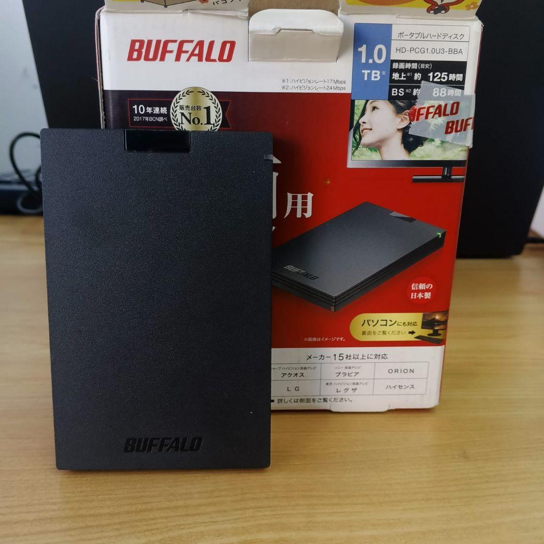 BUFFALO 外付けハードディスク 1.0TB HD-PCGU3-BA