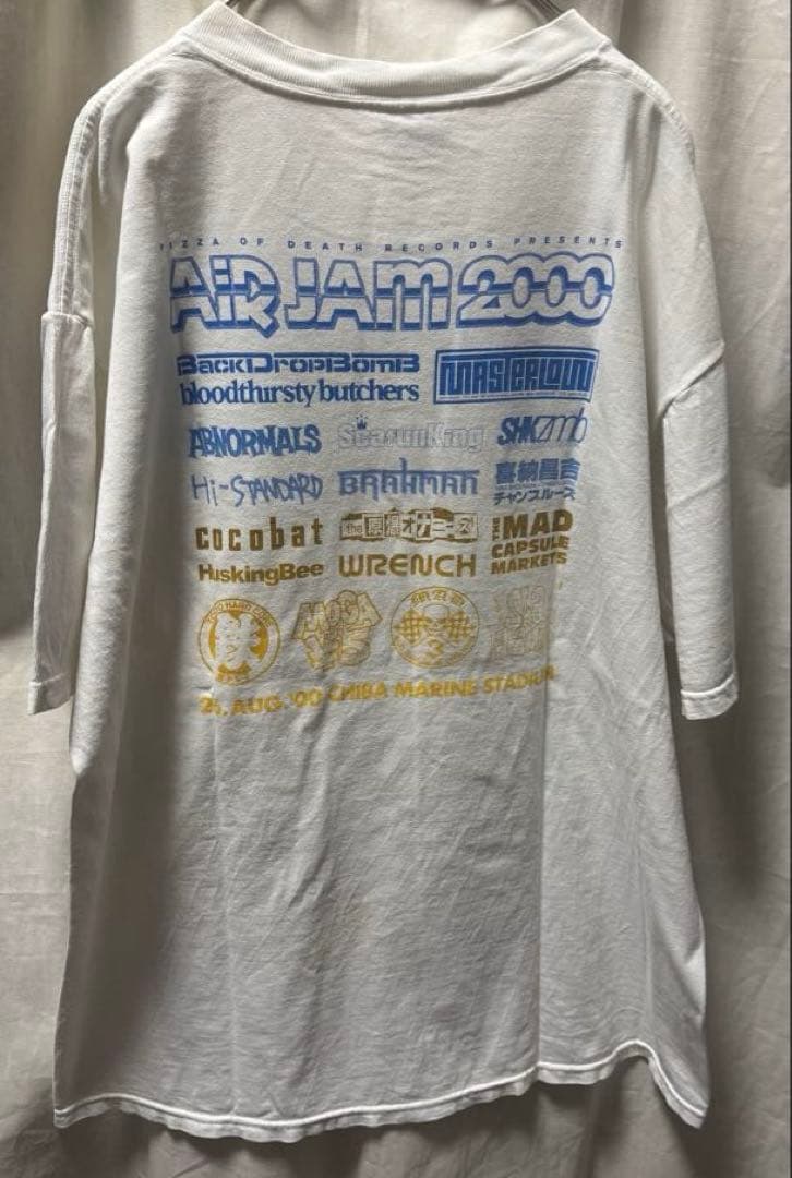 Hi-STANDARD AIR JAM 2000 tシャツ ホワイト Lサイズ - メルカリ