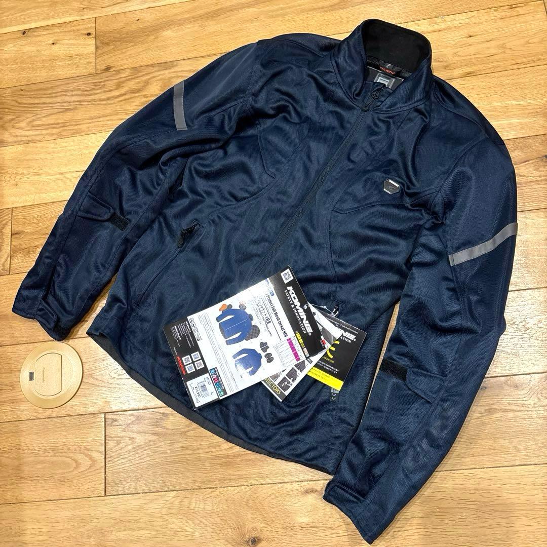 KOMINE★オシャレなプロテクトフルメッシュジャケット ネオ★新品未使用★L コミネ公式】JK-162 プロテクトフルメッシュジャケット ネオ