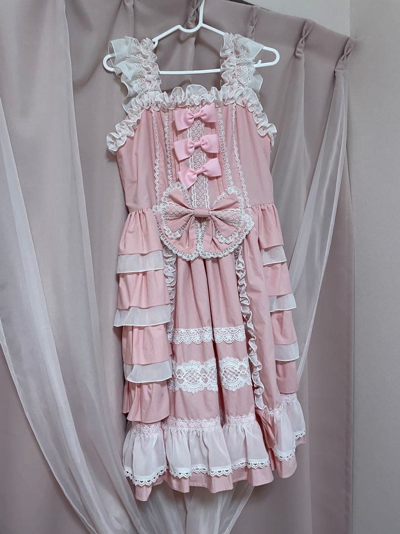 アンドロミオ ジャンパースカート ピンク - メルカリ