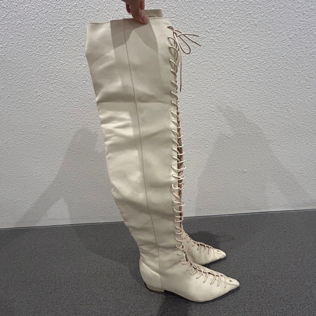 YELLO SANDPIT FLAT LONG BOOTS - メルカリ