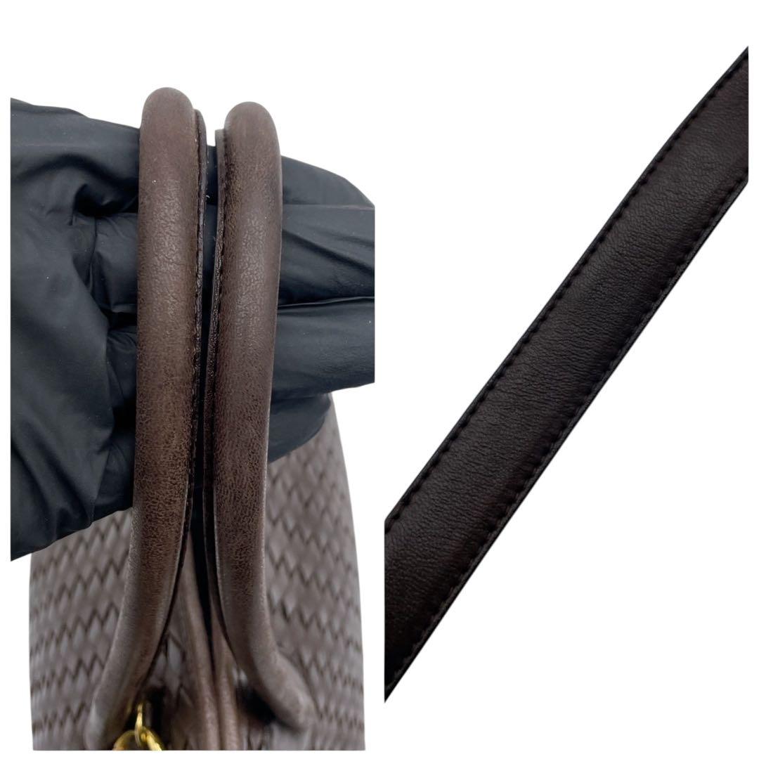 美品】ボッテガヴェネタ ハンドバッグ イントレチャート レザー 5691