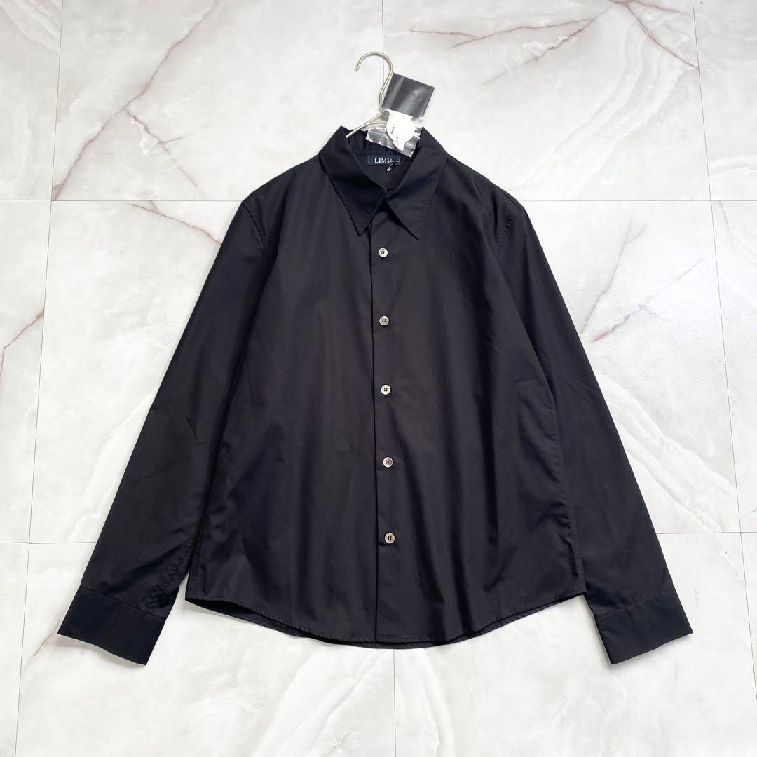A18494 未使用 LIMI feu コットンブロードレギュラーシャツ 黒 S