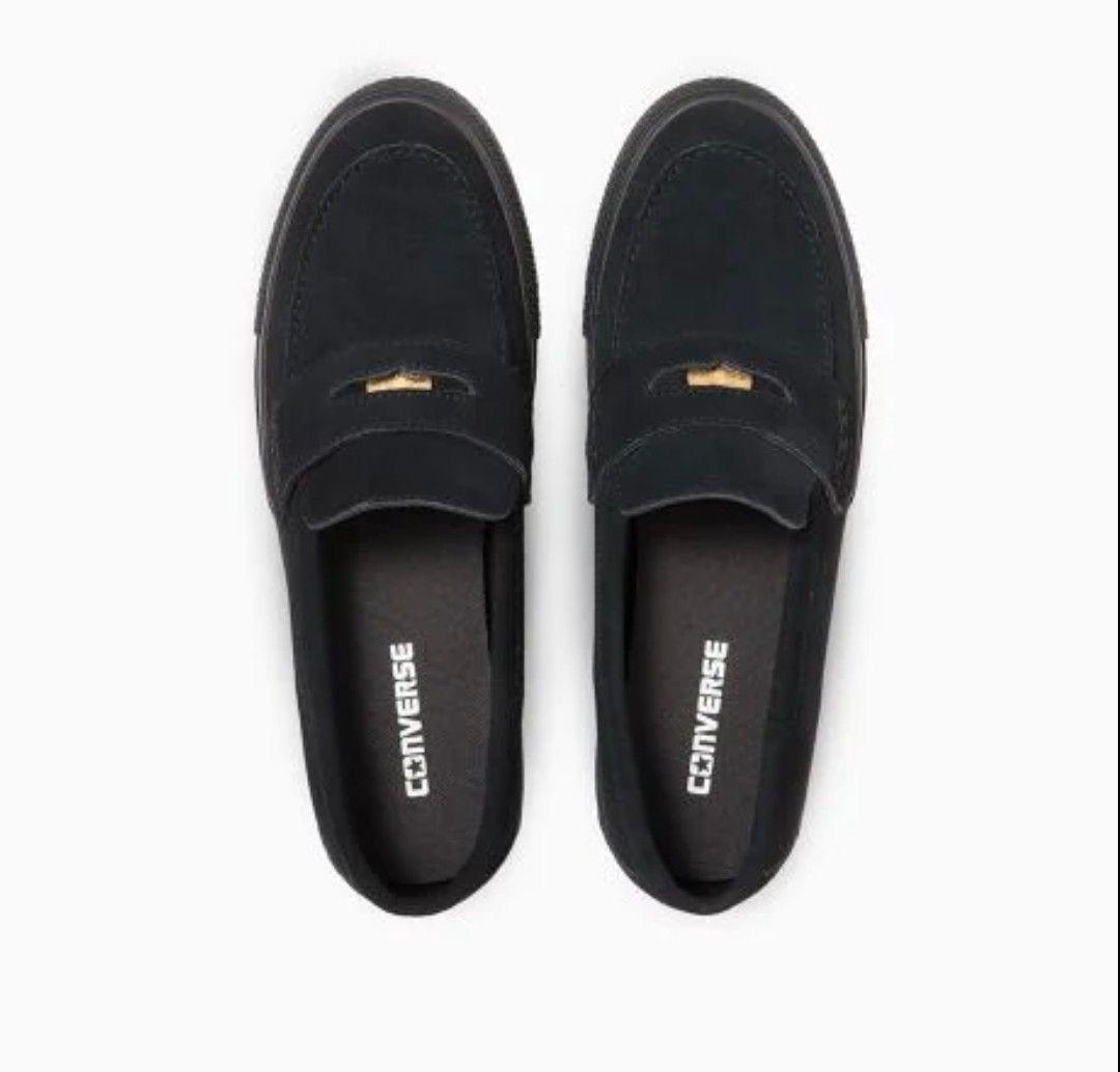 コンバース　ローファー　SU　ブラック　24センチ コンバース CONVERSE オールスター コインローファー SU （ブラック