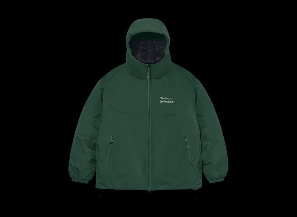 ENNOYスタイリスト私物PADDED NYLON HOODIEグリーン XL - メルカリ