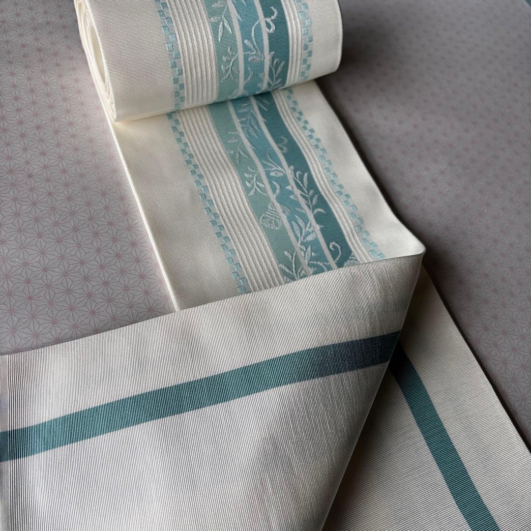 OB91本場筑前博多織 小袋帯 (半幅帯) 椿 本袋 正絹 新品 - メルカリ