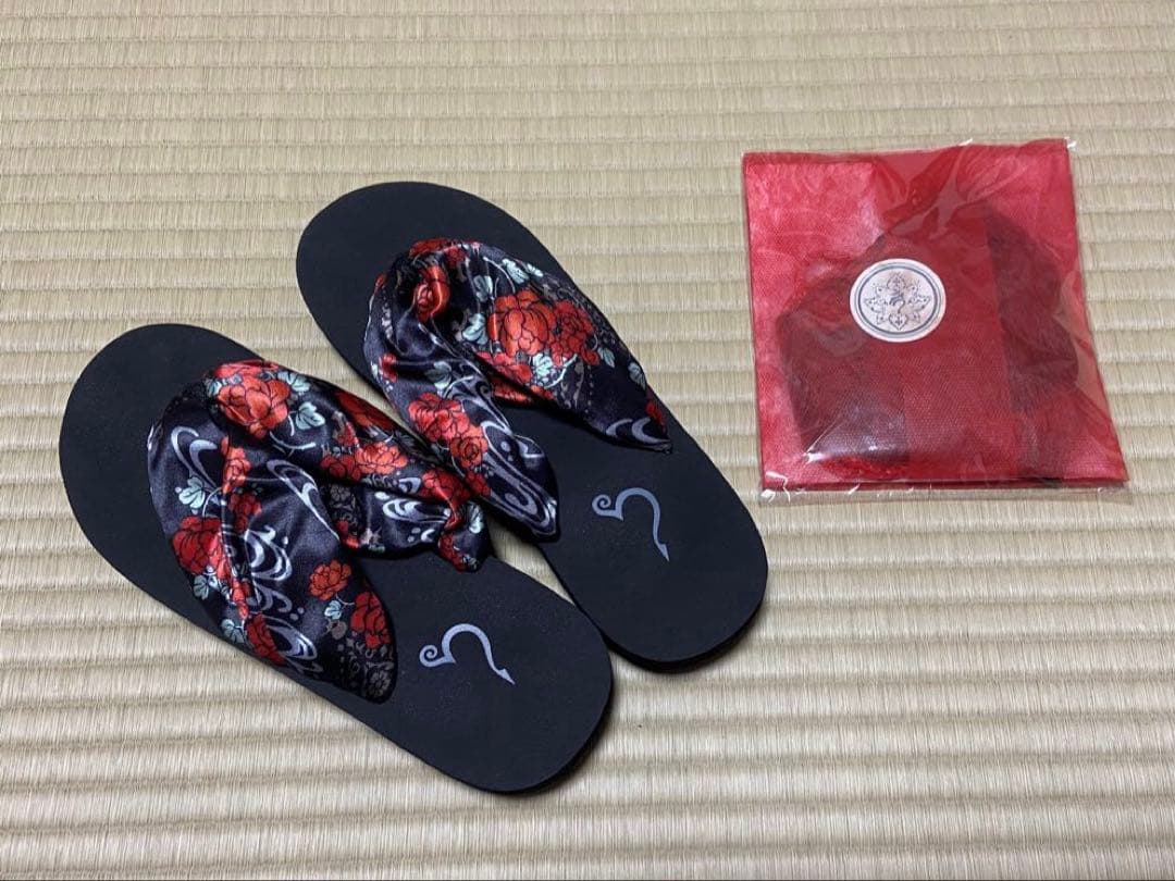 HYDE 和柄3点セット サンダル マスク 巾着