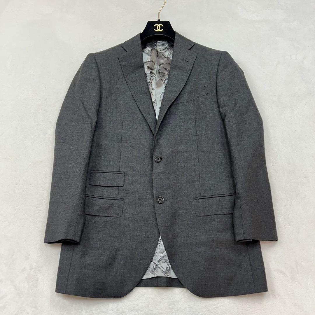 R81 美品 M ハケットロンドン グレー スーツJKT メンズの通販はau PAY