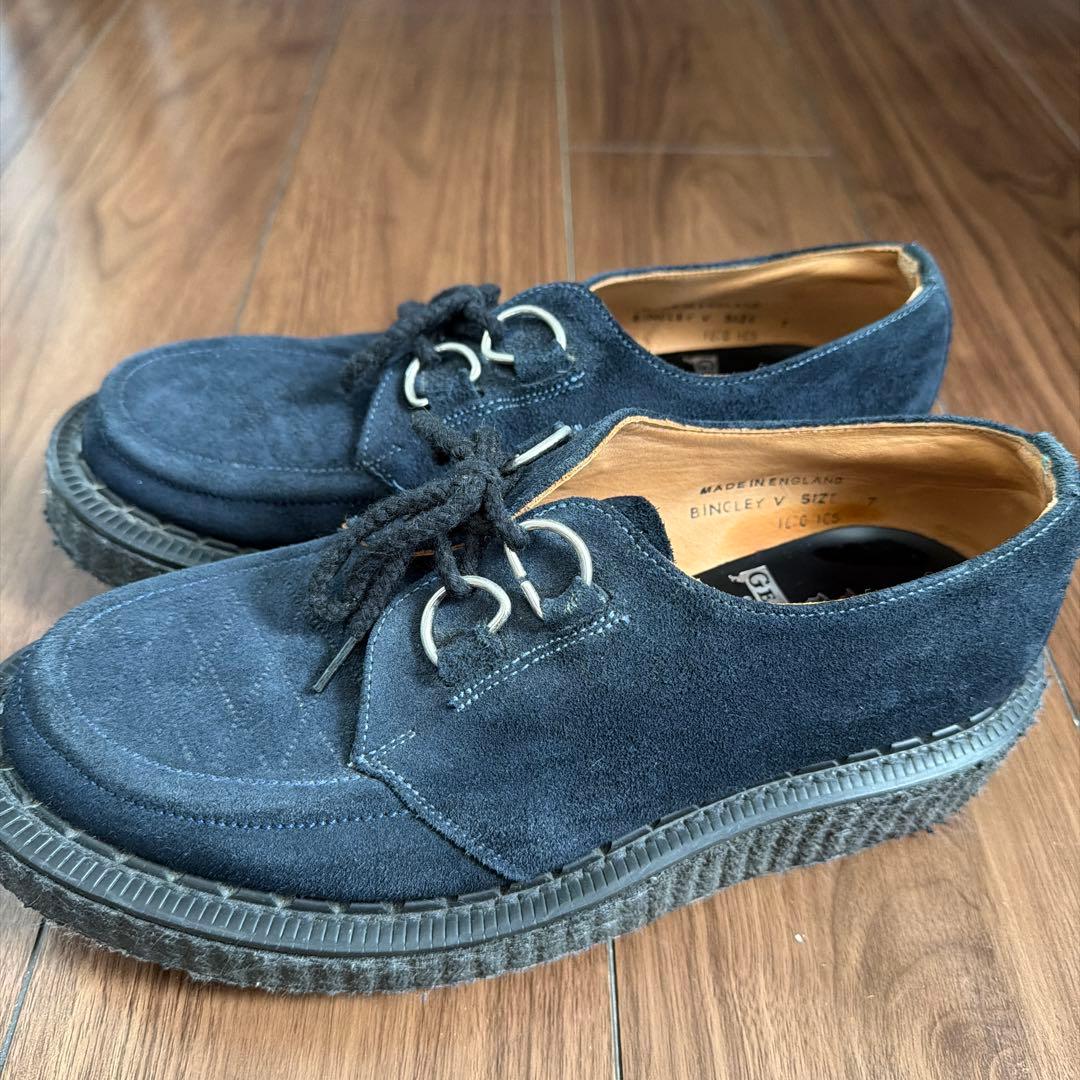 GEORGE COX（ジョージコックス）別注 スエード ネイビー UK7 26 - メルカリ