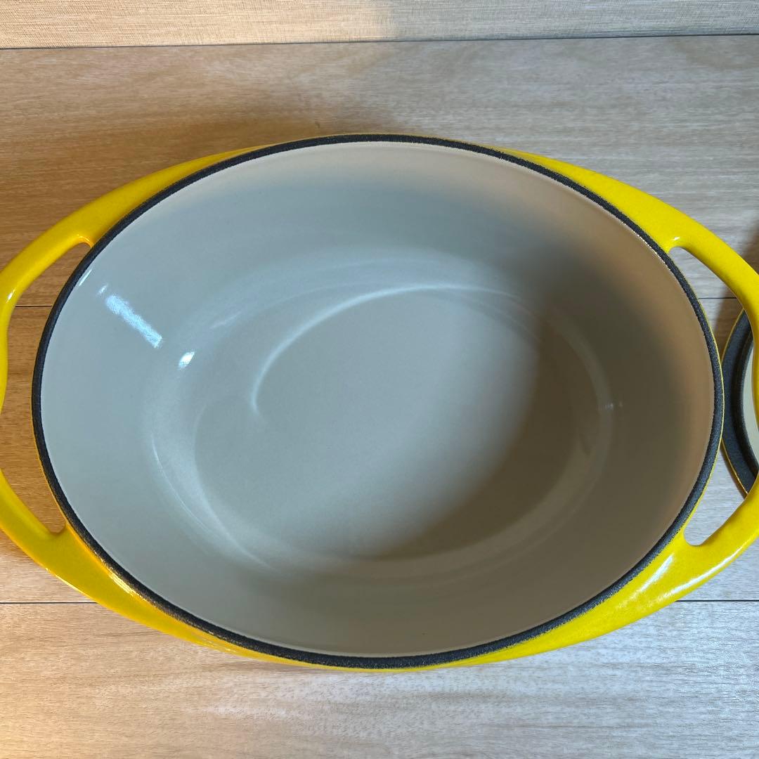 ルクルーゼ センセーション オーバル ディジョンイエロー 25cm 両手鍋