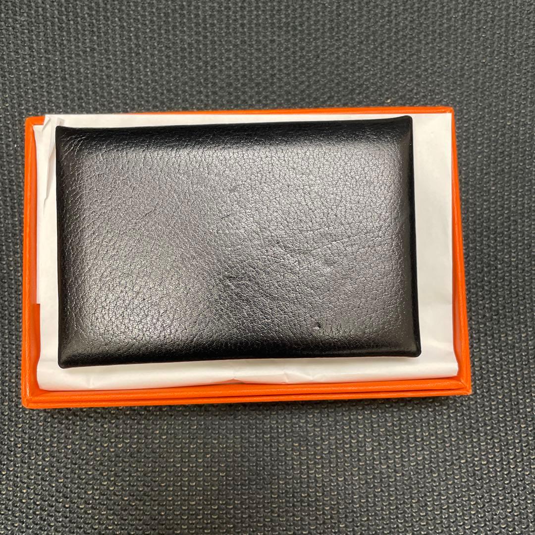 HERMES ブラックレザー 名刺入れ 楽天市場】【未使用品】 エルメス カードケース ベアン ボックスカーフ