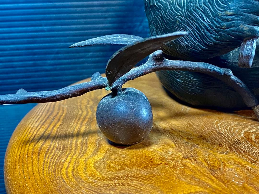 ブロンズ 猿 置物 銅製 時代 2.6kg 高さ 15cm